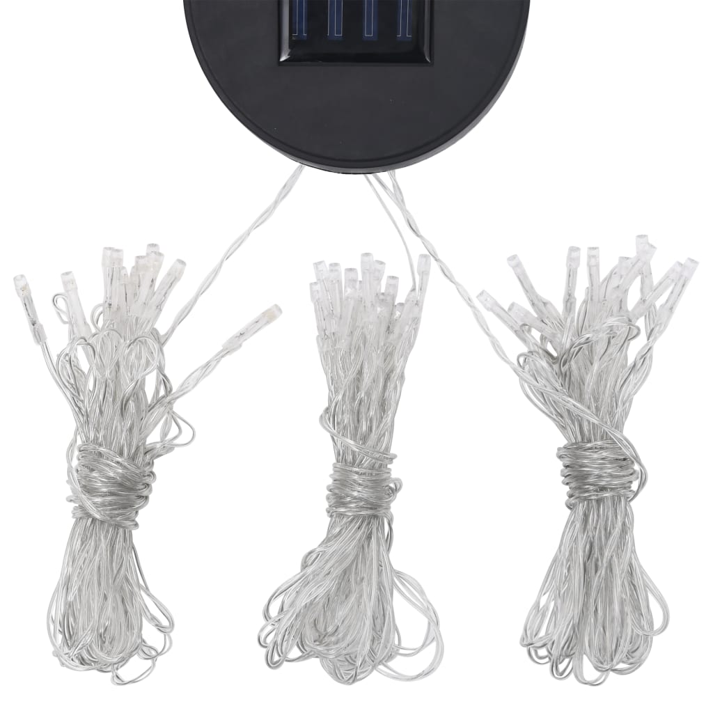 vidaXL Prieel met LED-lichtslinger 3x4 m wit