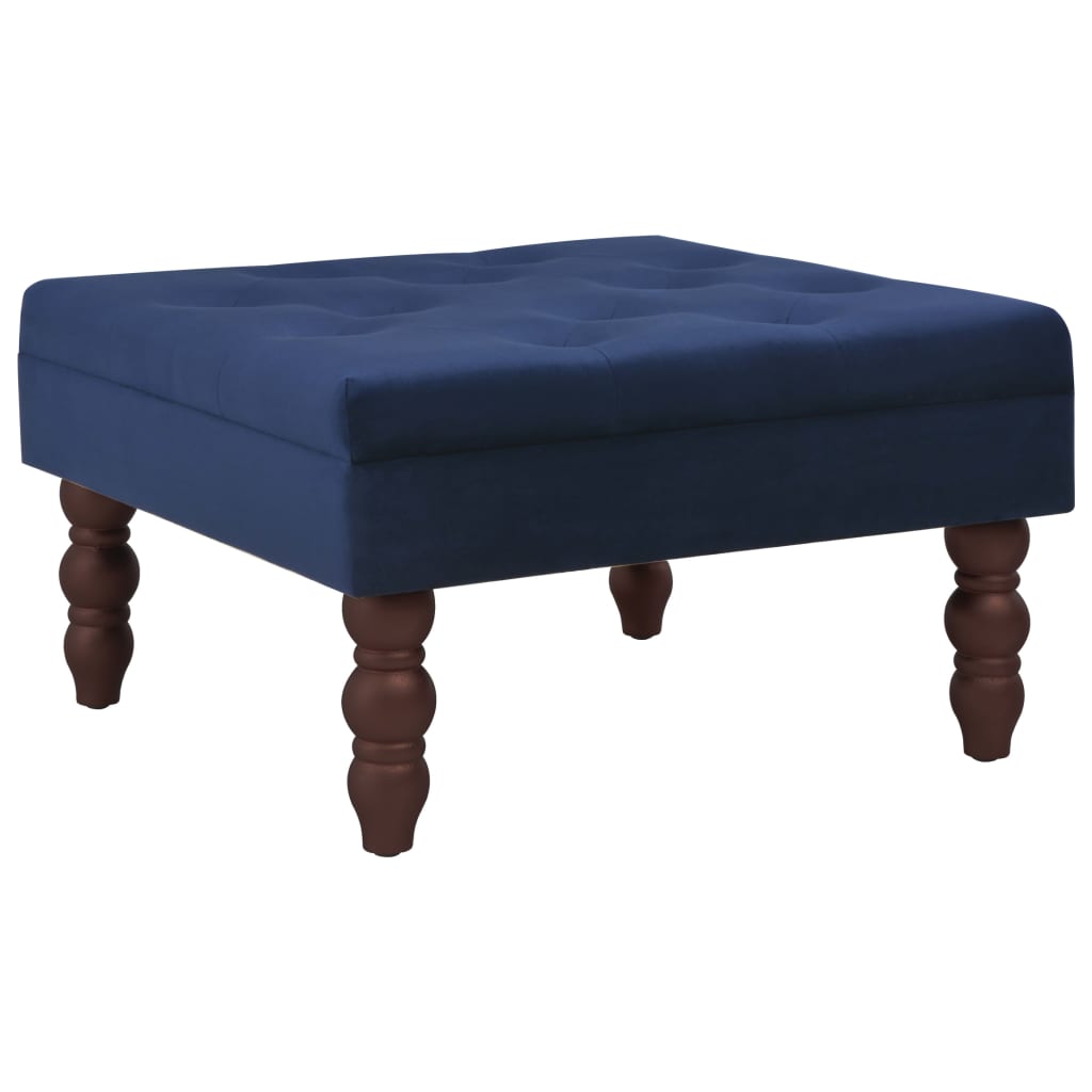 vidaXL Kruk 60x60x36 cm fluweel donkergroen
