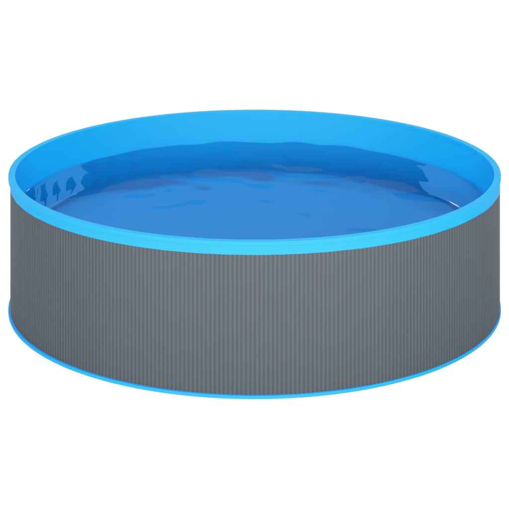 vidaXL Splasher pool met hangende skimmer en pomp 350x90 cm grijs