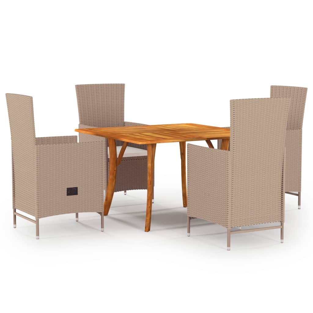 vidaXL 5-delige Tuinset beige