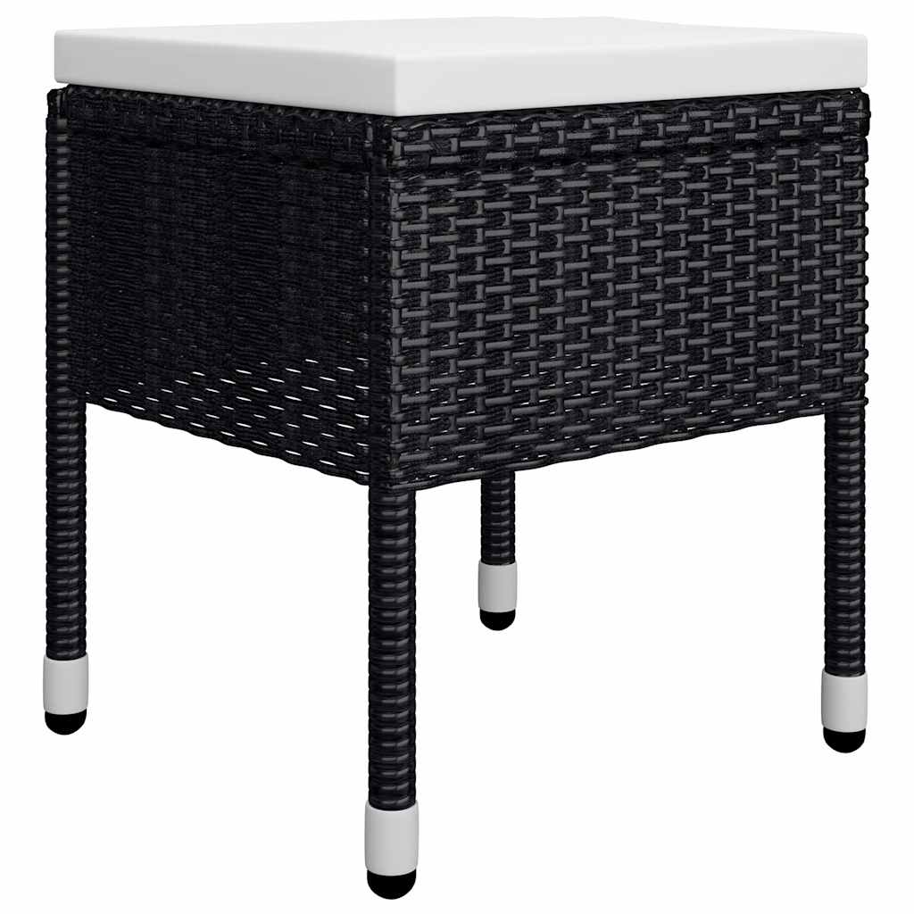 vidaXL 5-delige Tuinset zwart