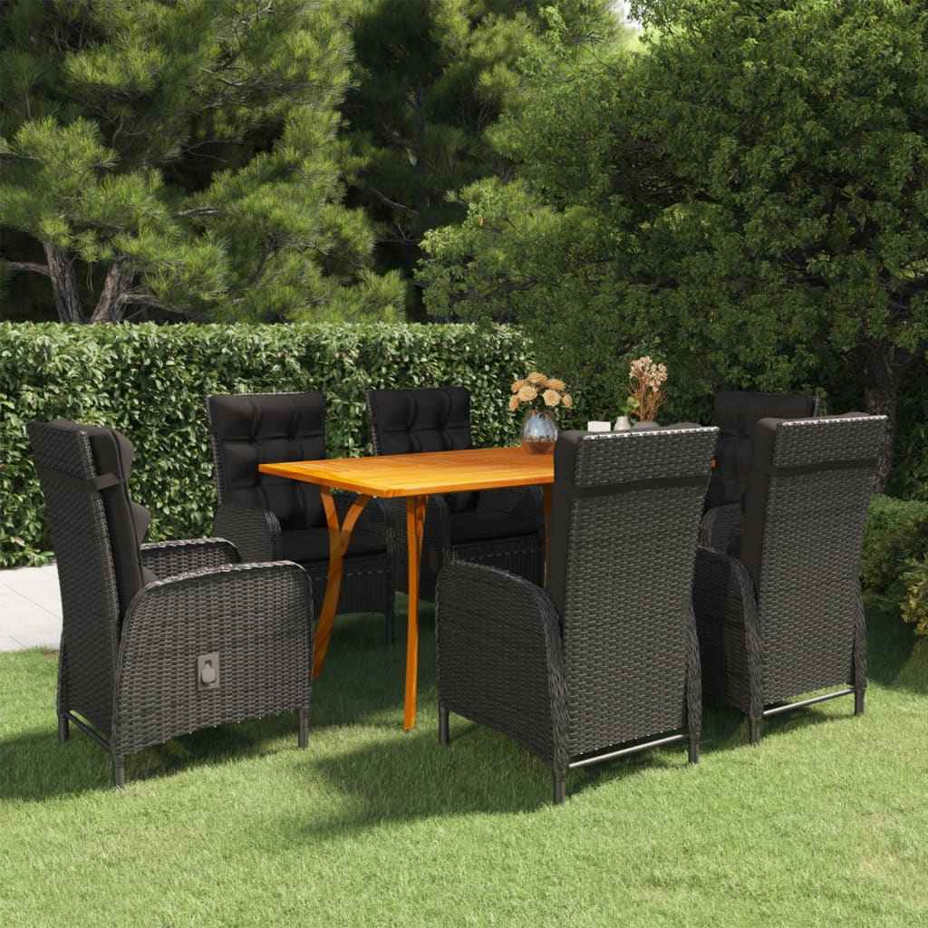 vidaXL 5-delige Tuinset grijs