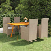 vidaXL 5-delige Tuinset beige