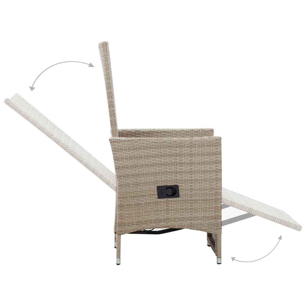 vidaXL 5-delige Tuinset beige