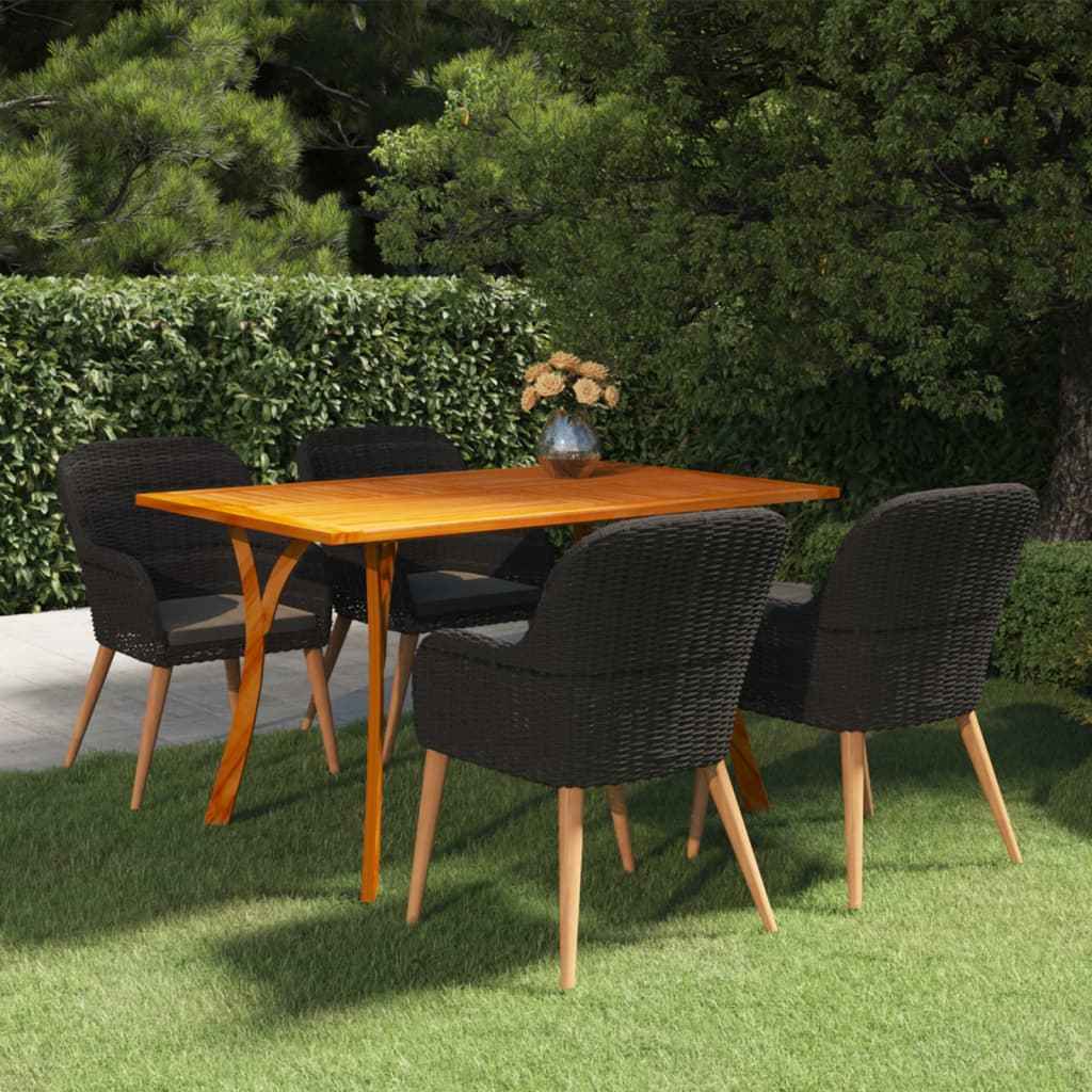 vidaXL 5-delige Tuinset bruin