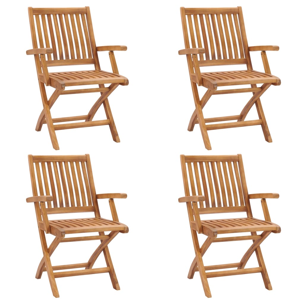 vidaXL Tuinstoelen 6 st inklapbaar massief teakhout