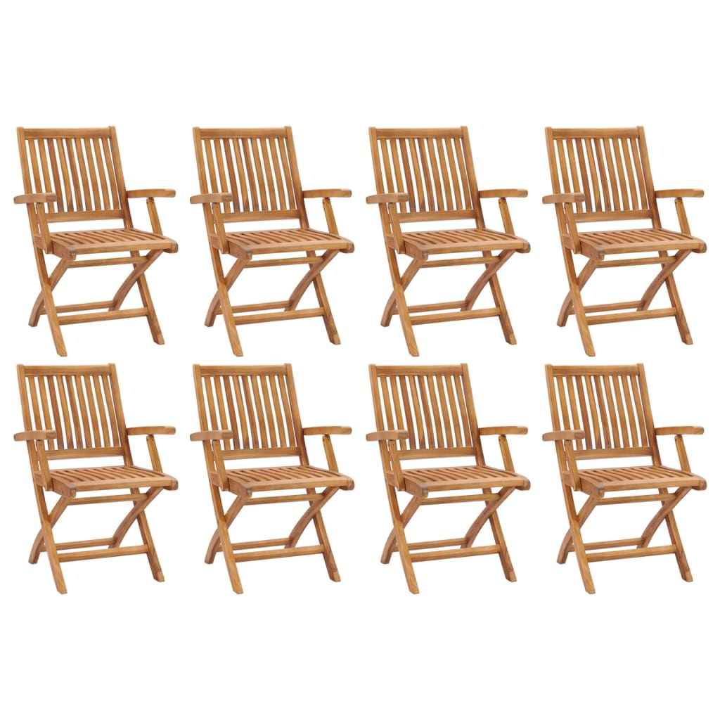 vidaXL Tuinstoelen 6 st inklapbaar massief teakhout