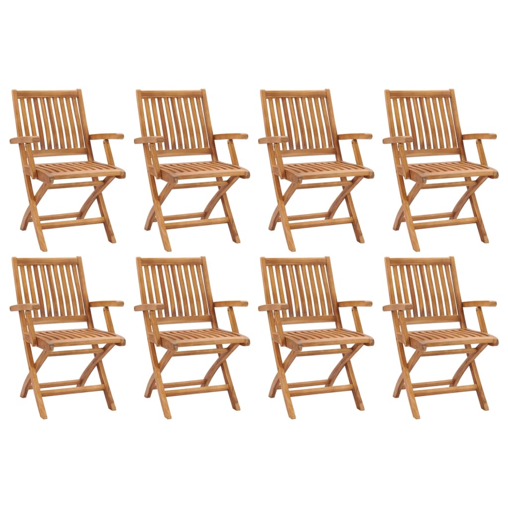 vidaXL Tuinstoelen 6 st inklapbaar massief teakhout