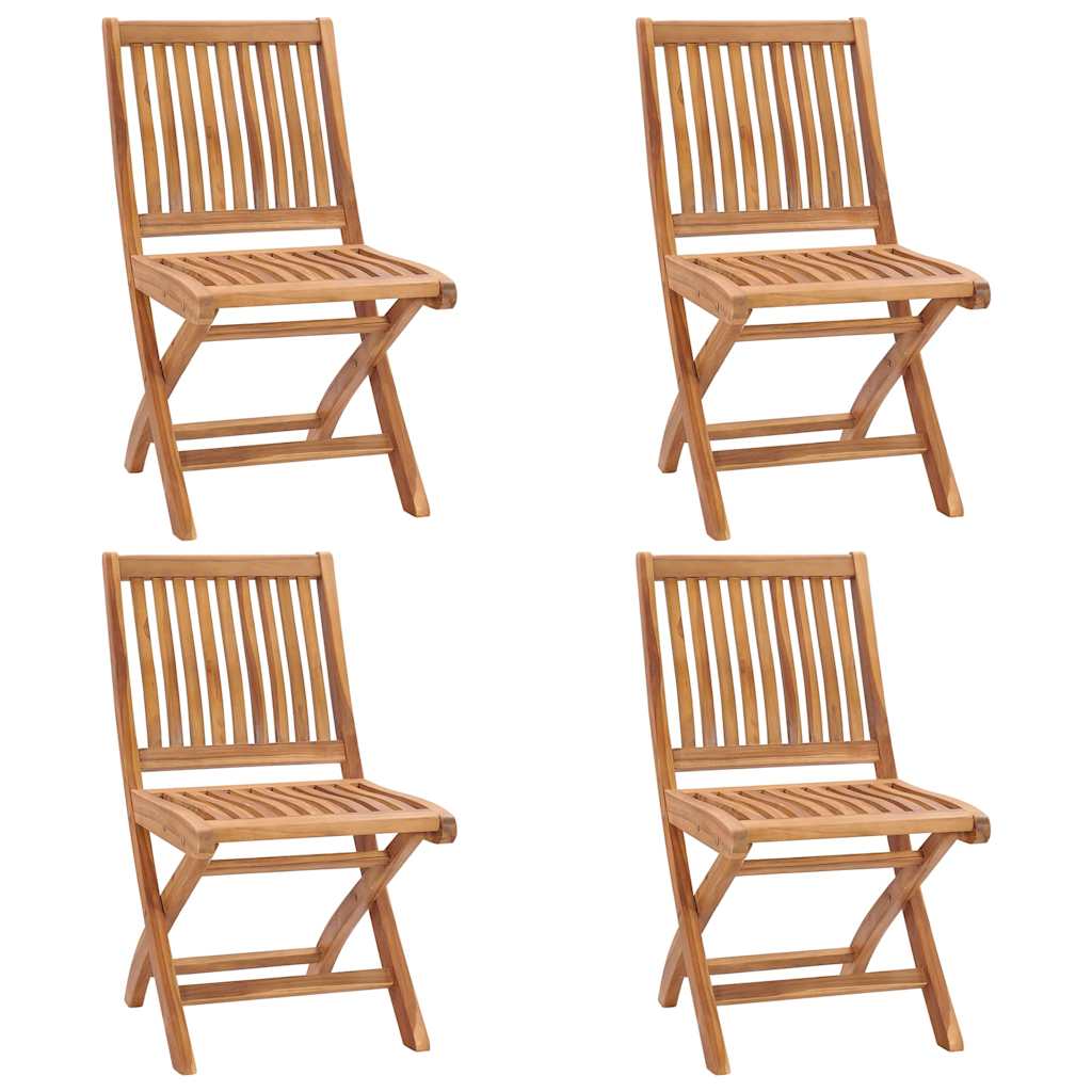 vidaXL Tuinstoelen 6 st inklapbaar massief teakhout