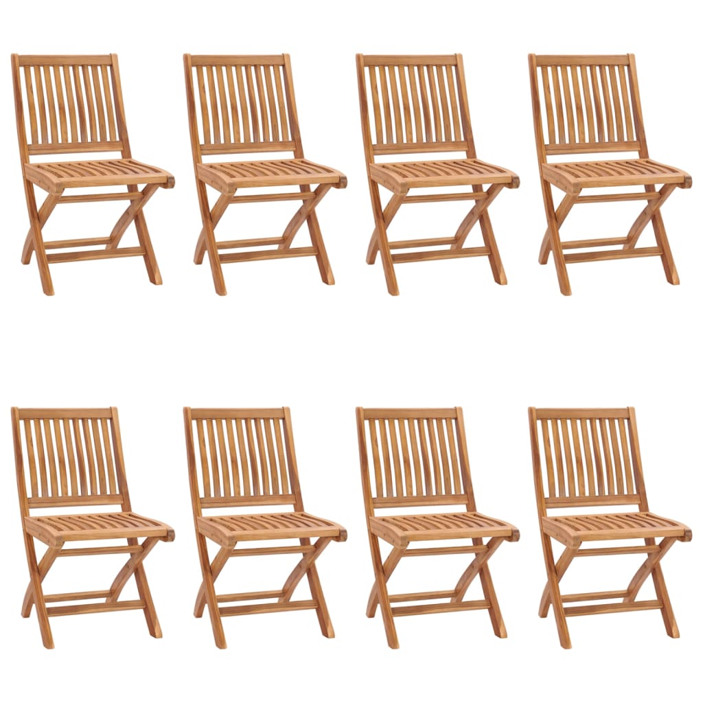 vidaXL Tuinstoelen 6 st inklapbaar massief teakhout