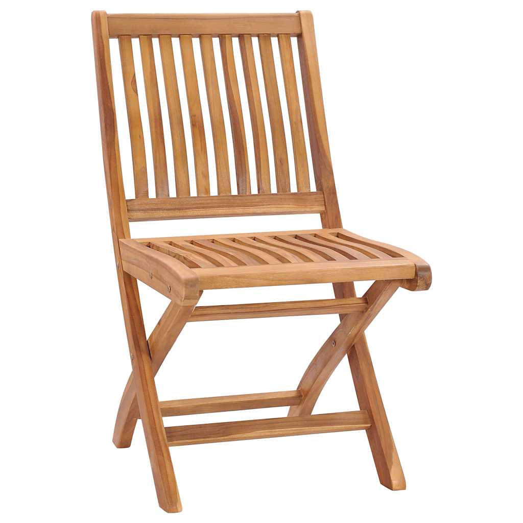 vidaXL Tuinstoelen 6 st inklapbaar met kussens massief teakhout