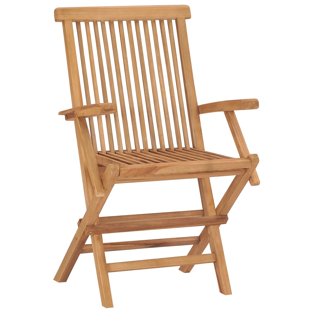vidaXL Tuinstoelen 8 st massief teakhout - Aashly