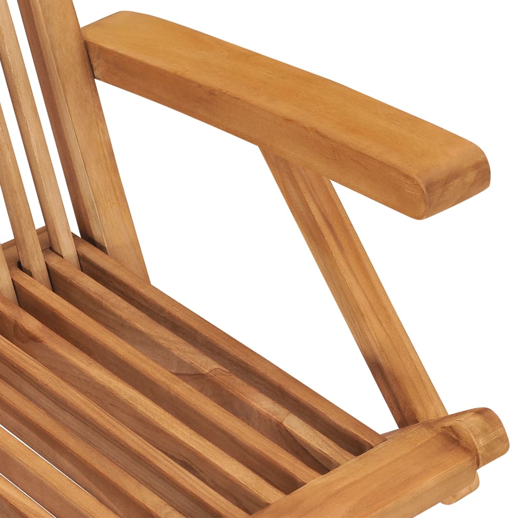 vidaXL Tuinstoelen 8 st massief teakhout - Aashly