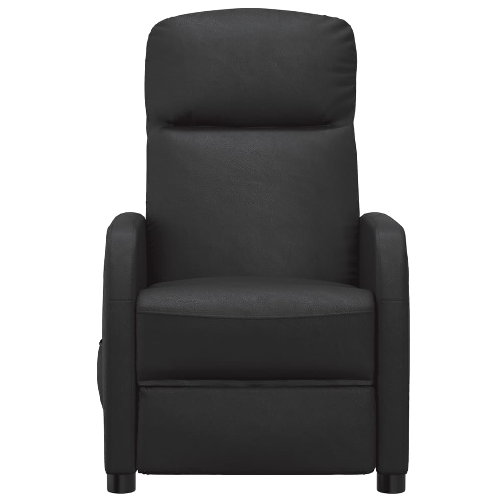 vidaXL Fauteuil elektrisch verstelbaar kunstleer zwart