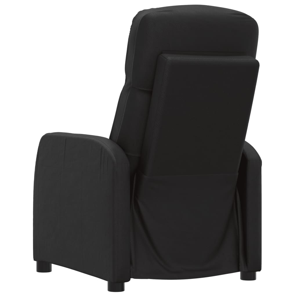 vidaXL Fauteuil elektrisch verstelbaar kunstleer zwart