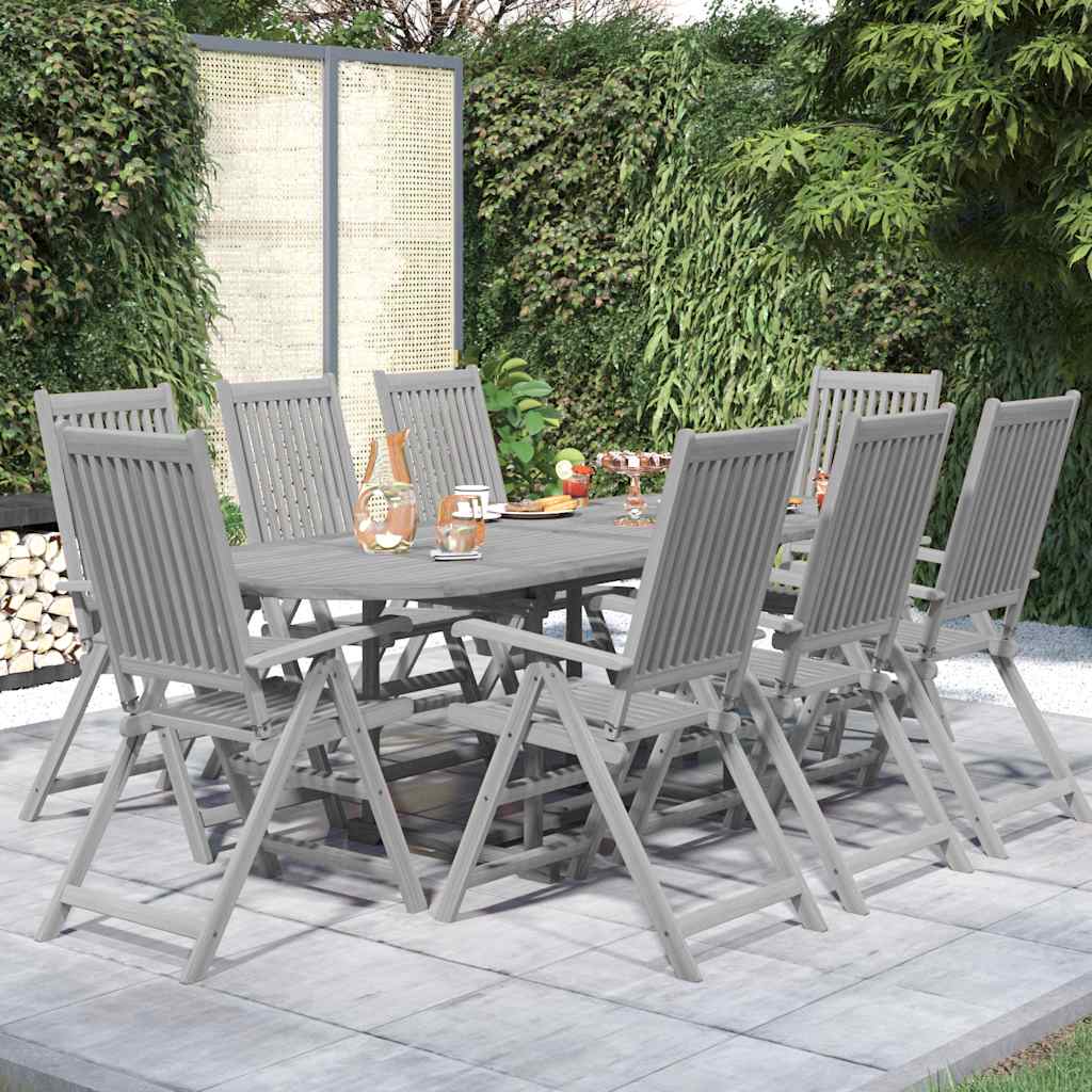 vidaXL 7-delige Tuinset massief acaciahout