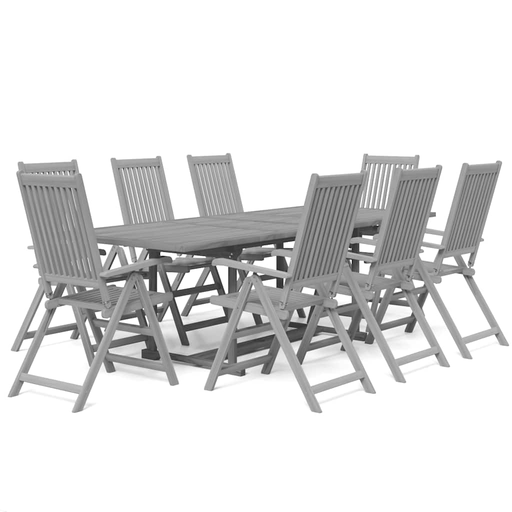 vidaXL 7-delige Tuinset massief acaciahout
