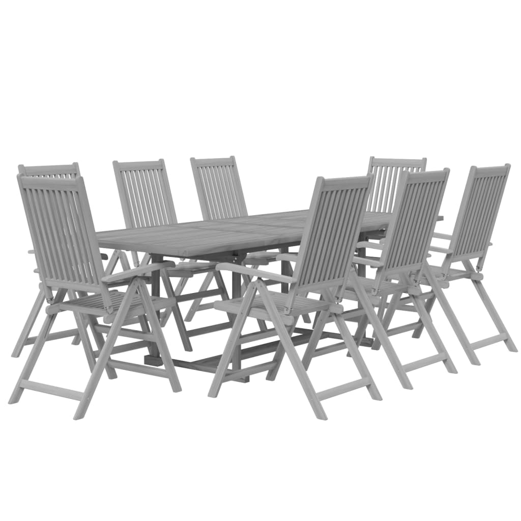vidaXL 7-delige Tuinset massief acaciahout