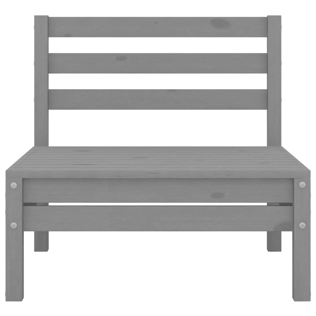 vidaXL 4-Piece Lounge Set Solid Pinewood Grey