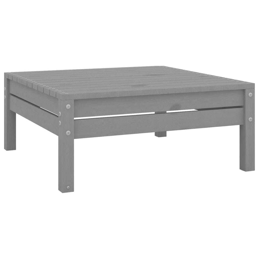 vidaXL 4-Piece Lounge Set Solid Pinewood Grey
