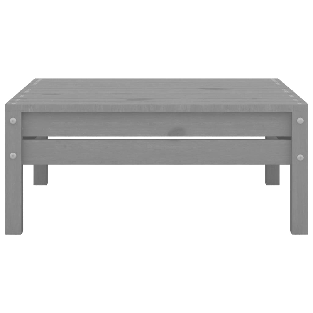 vidaXL 6-delige Loungeset massief grenenhout grijs