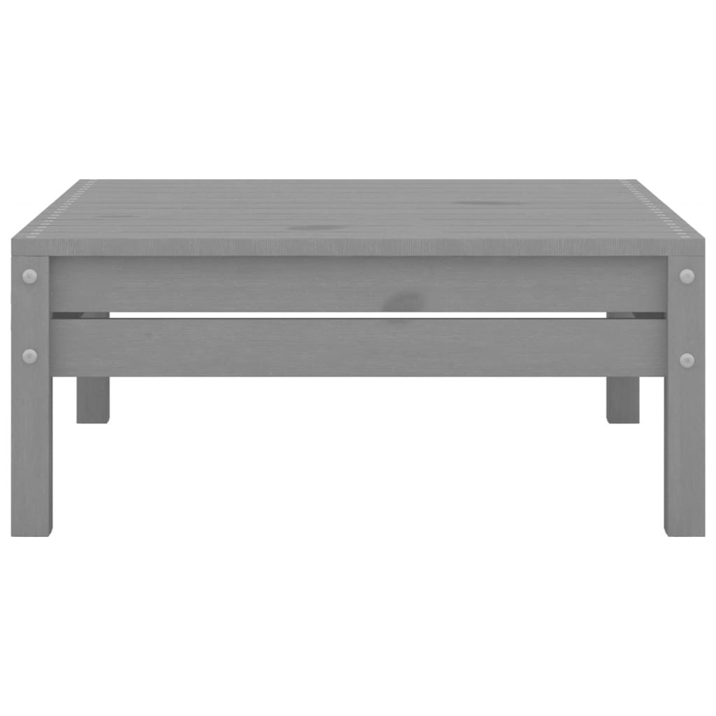 vidaXL 7-delige Loungeset massief grenenhout grijs