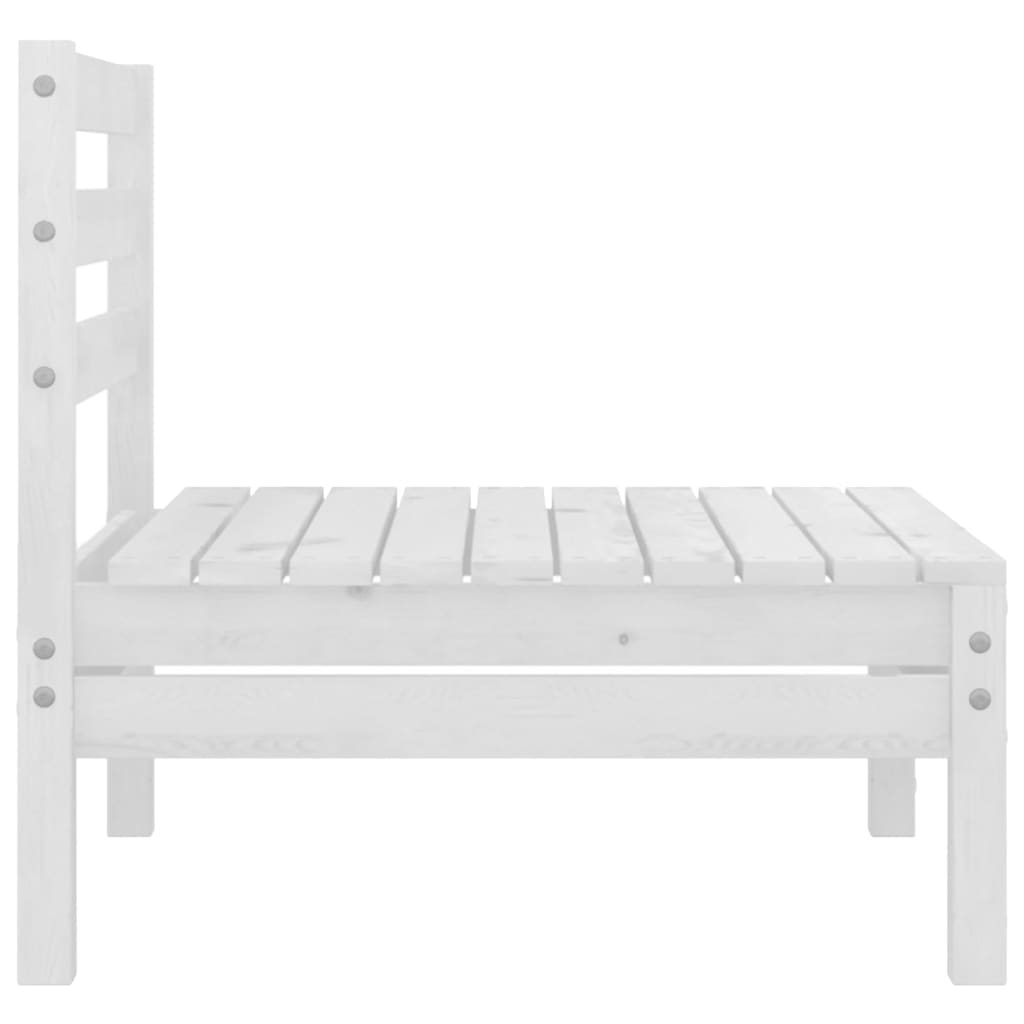 vidaXL 8-piece lounge set solid pinewood white