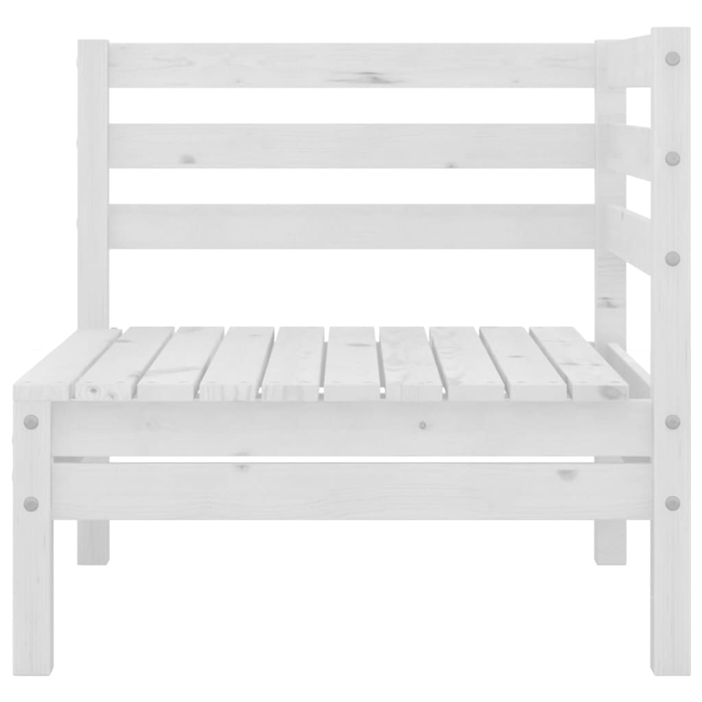 vidaXL 8-piece lounge set solid pinewood white