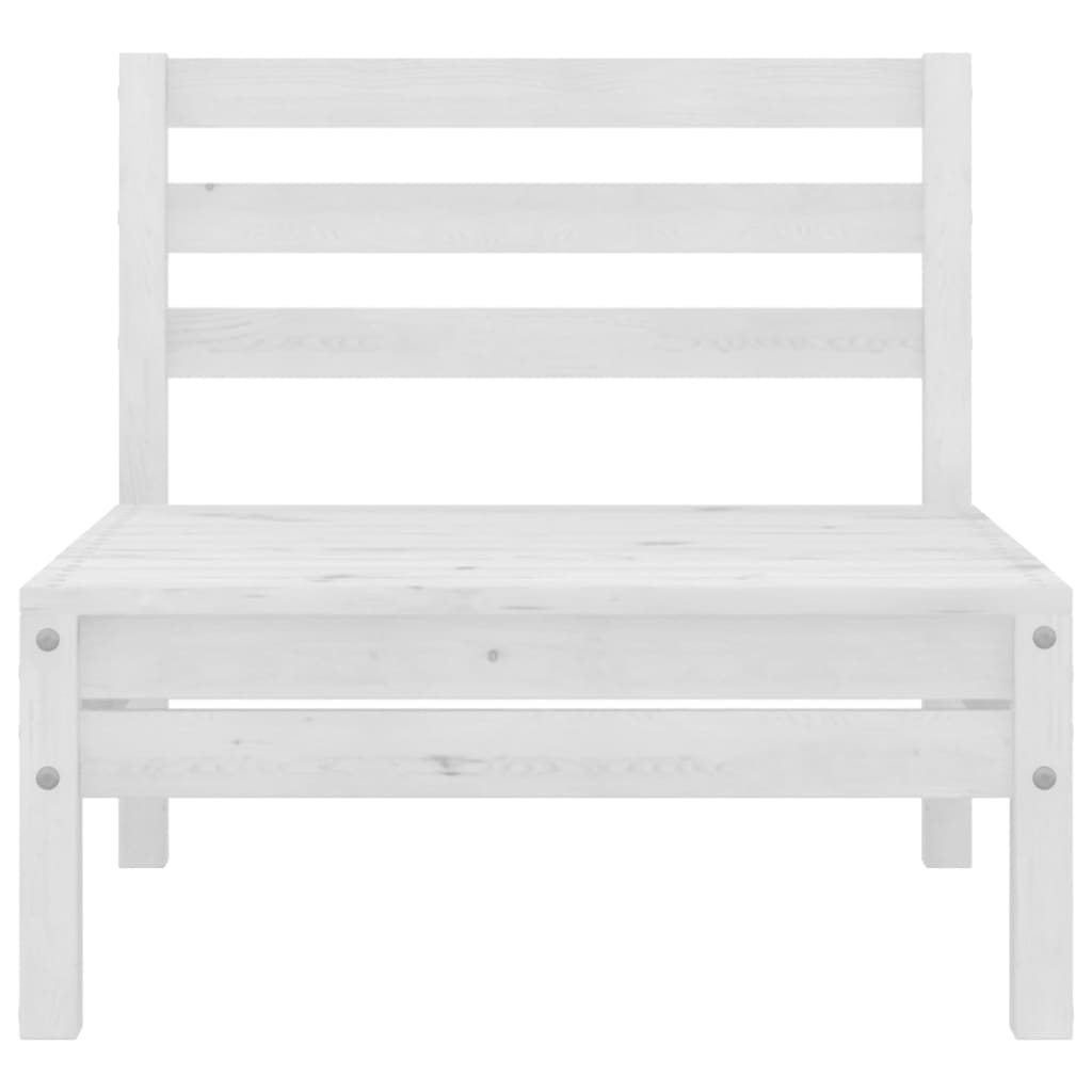 vidaXL 8-piece lounge set solid pinewood white