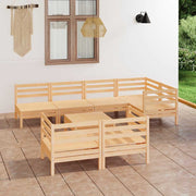 vidaXL 8-delige Loungeset massief grenenhout