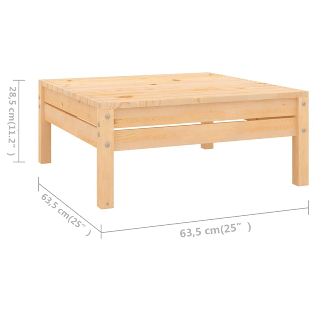 vidaXL 8-delige Loungeset massief grenenhout