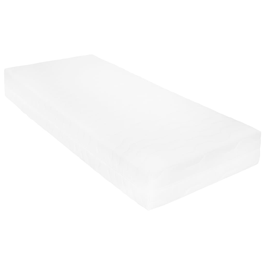 vidaXL Slaapbank met matras massief grenenhout wit 90x200 cm