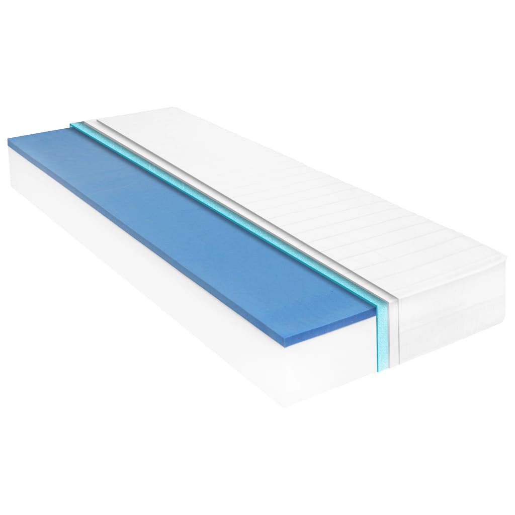 vidaXL Slaapbank met matras massief grenenhout wit 90x200 cm