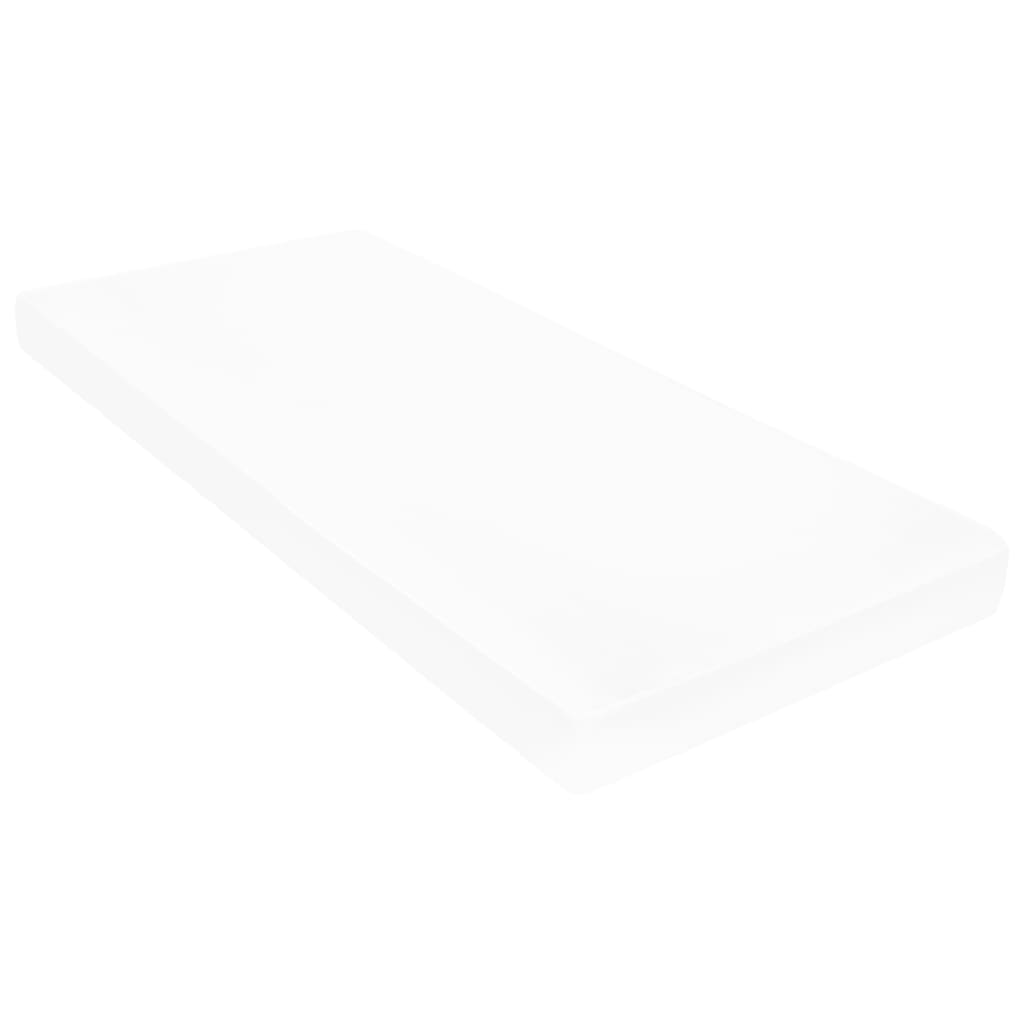 vidaXL Slaapbank met matras massief grenenhout wit 90x200 cm