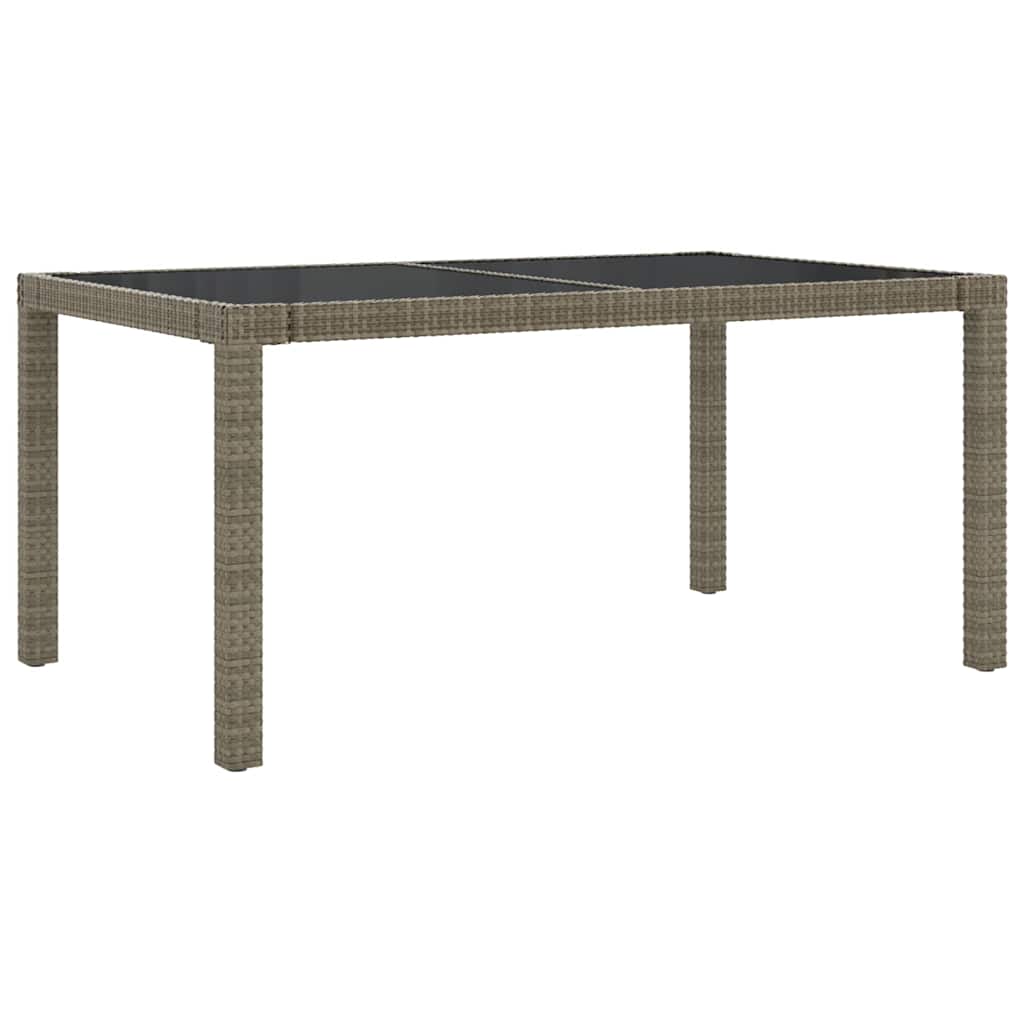 vidaXL 9-delige Tuinset met kussens poly rattan grijs