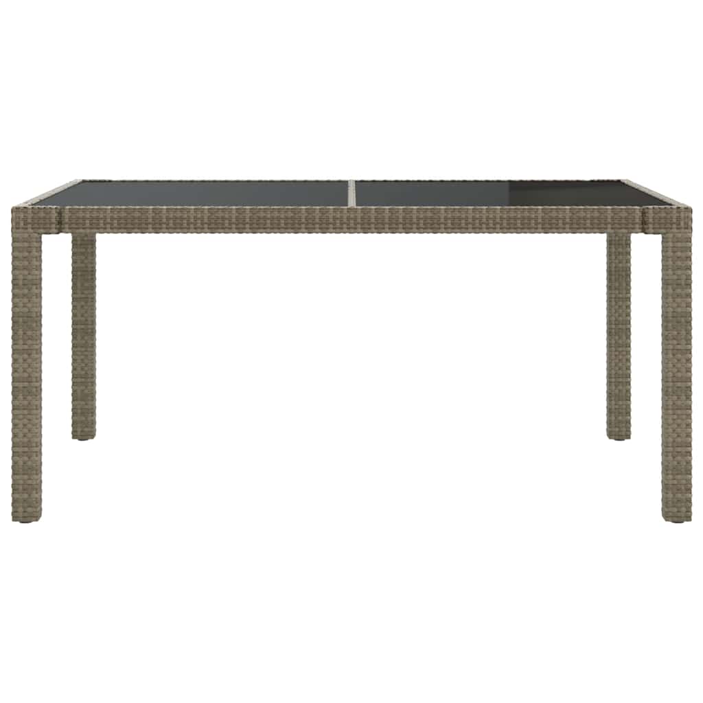 vidaXL 9-delige Tuinset met kussens poly rattan grijs