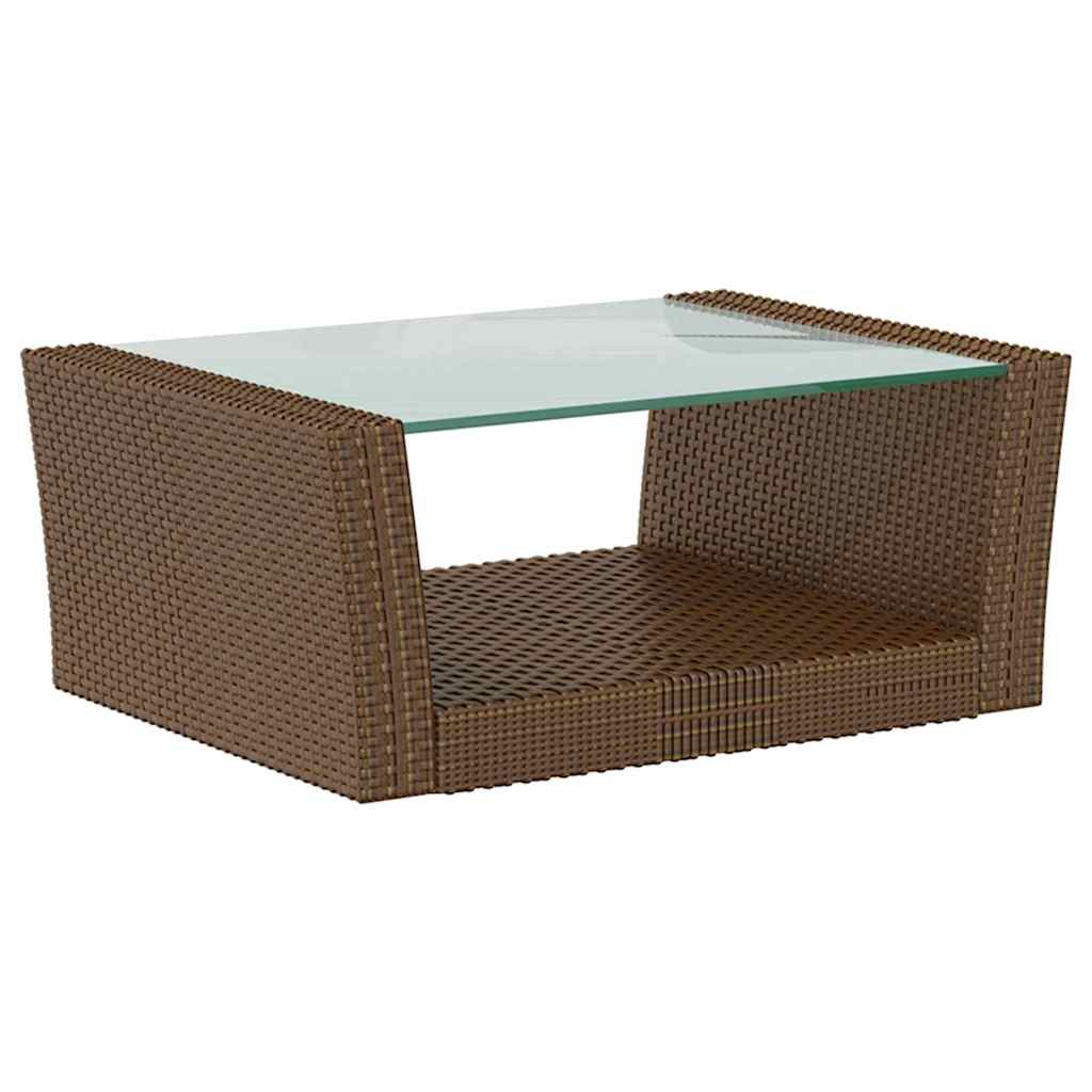 vidaXL 16-delige Loungeset met kussens poly rattan zwart