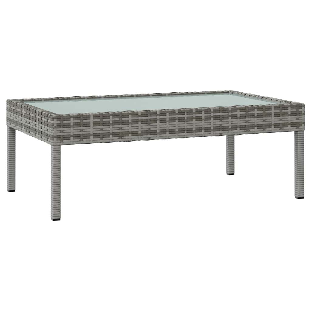 vidaXL 8-delige Loungeset met kussens poly rattan zwart