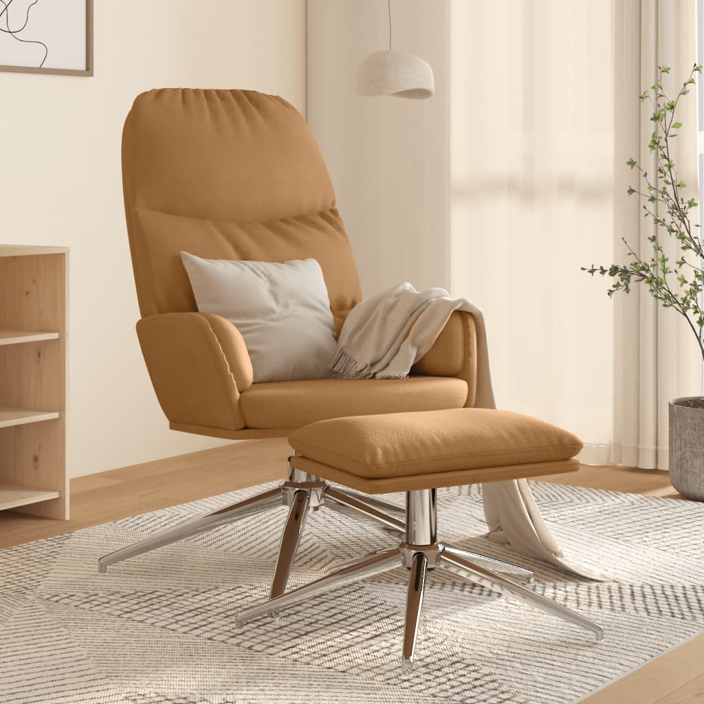 vidaXL Relaxing chair faux suede taupe