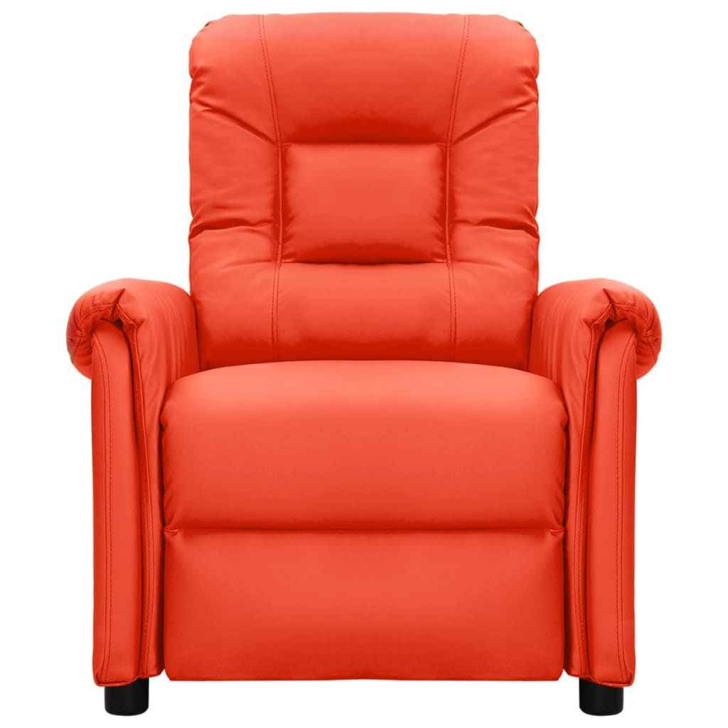 vidaXL Fauteuil verstelbaar elektrisch kunstleer rood