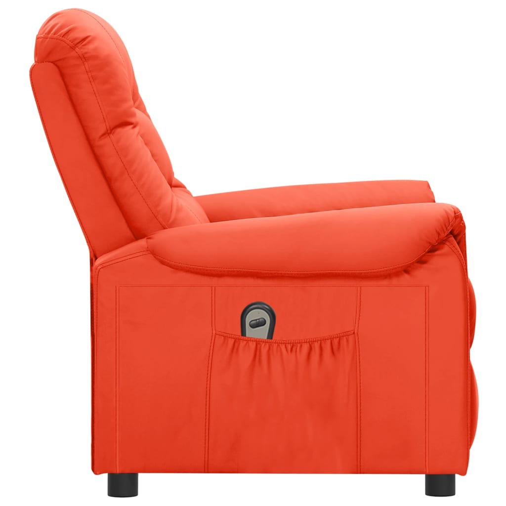 vidaXL Fauteuil verstelbaar elektrisch kunstleer rood