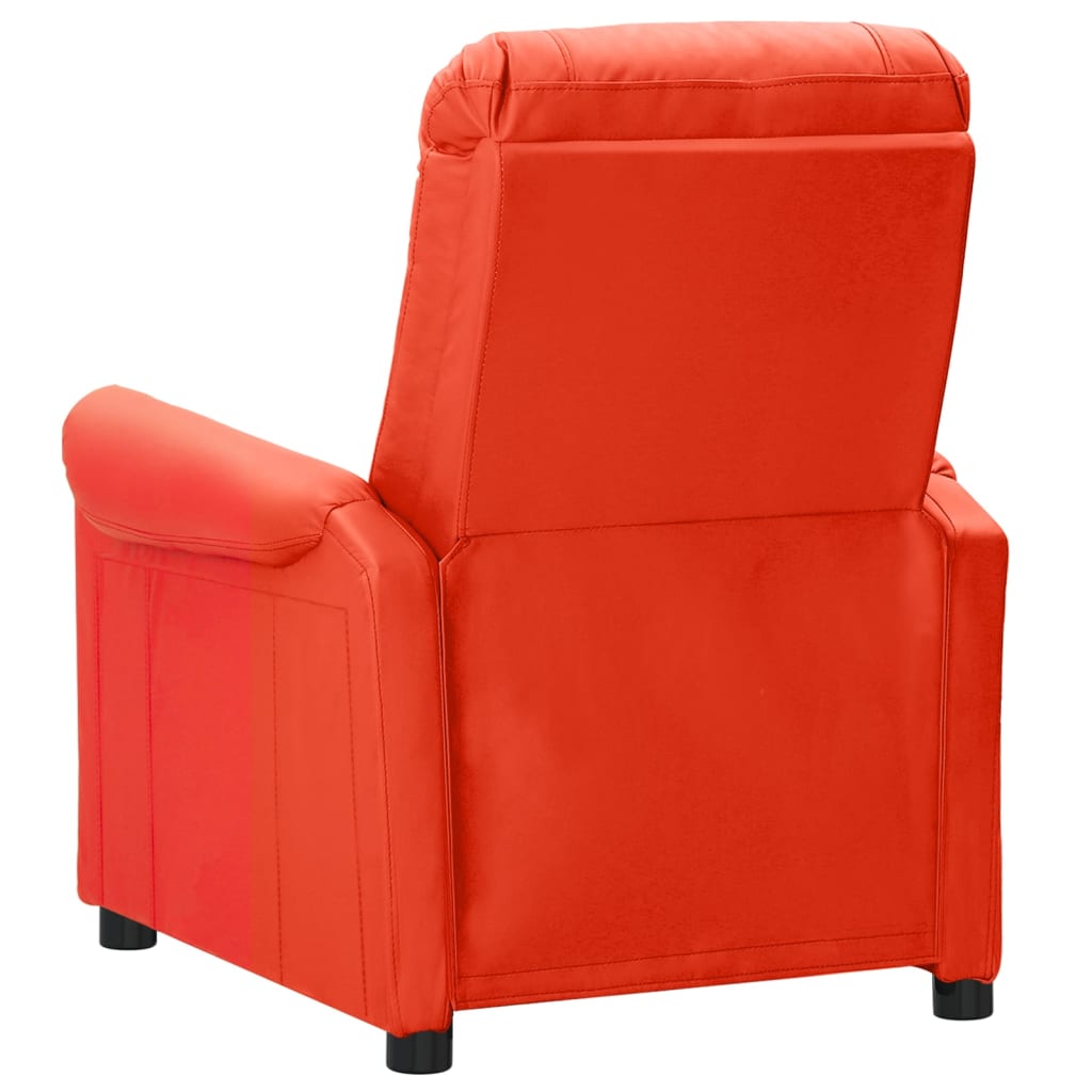 vidaXL Fauteuil verstelbaar elektrisch kunstleer rood