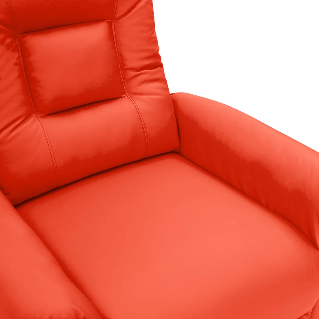 vidaXL Fauteuil verstelbaar elektrisch kunstleer rood