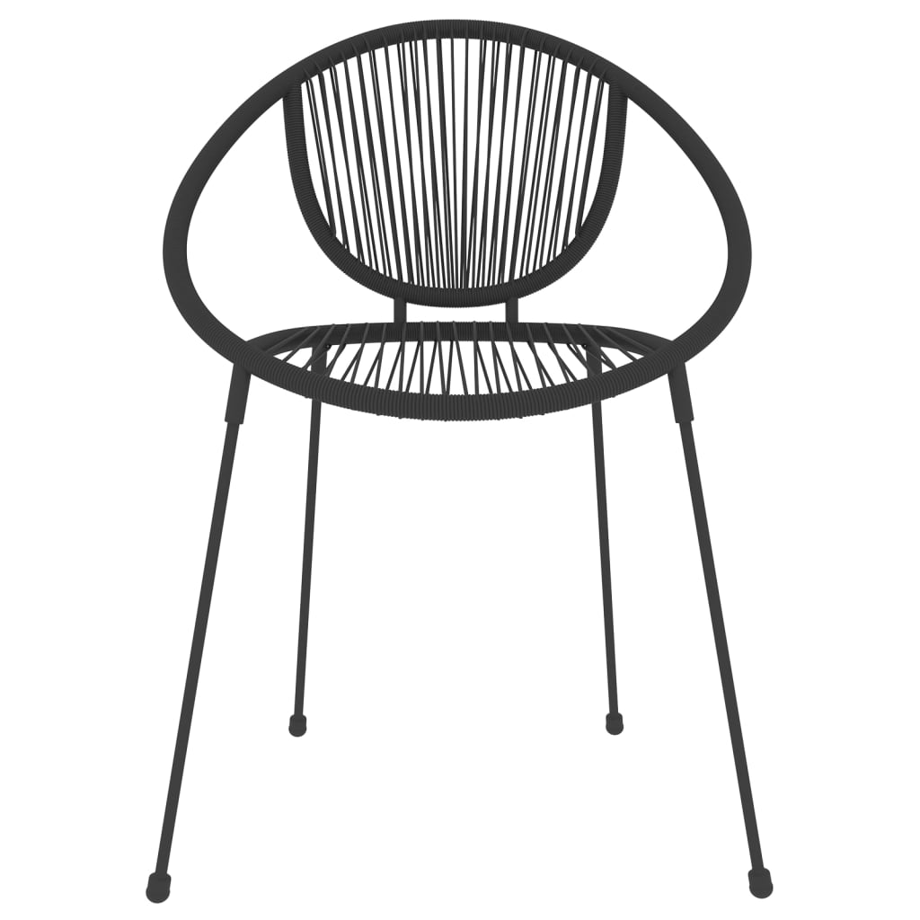 vidaXL 7-delige Tuinset zwart