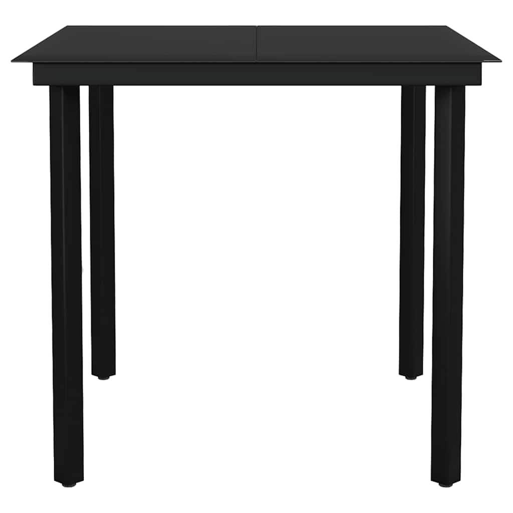 vidaXL 5-delige Tuinset zwart