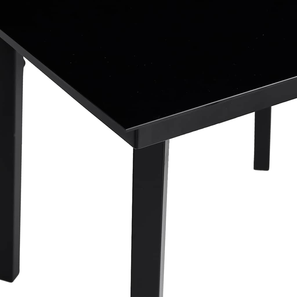 vidaXL 5-delige Tuinset zwart