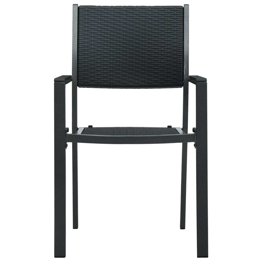 vidaXL 5-delige Tuinset zwart