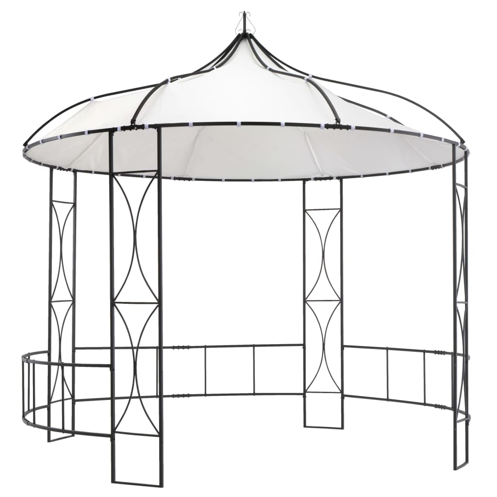 vidaXL Prieel rond 300x290 cm antraciet