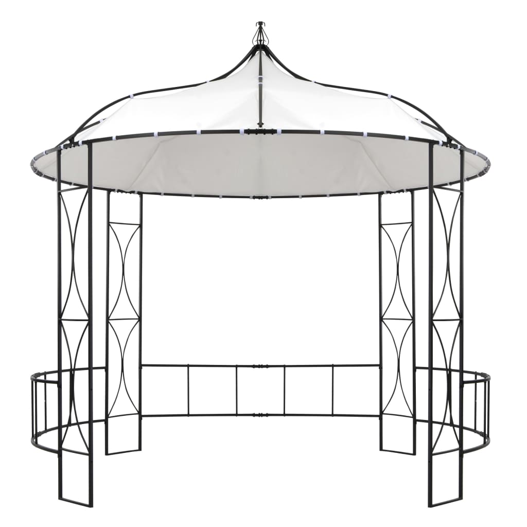 vidaXL Prieel rond 300x290 cm antraciet