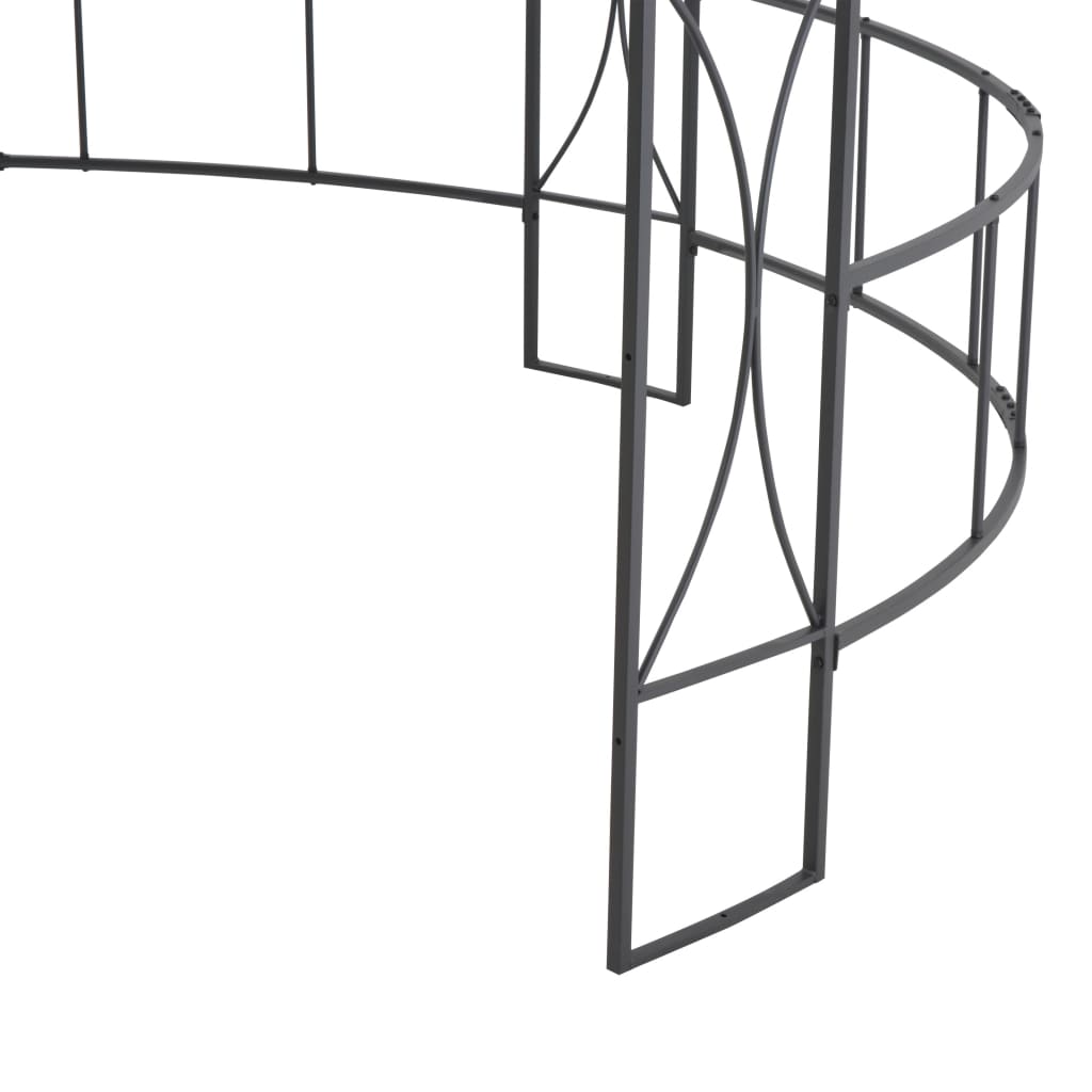 vidaXL Prieel rond 300x290 cm antraciet